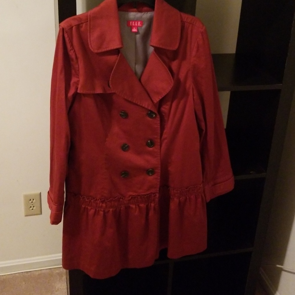 Elle womens light weight peacoat jacket